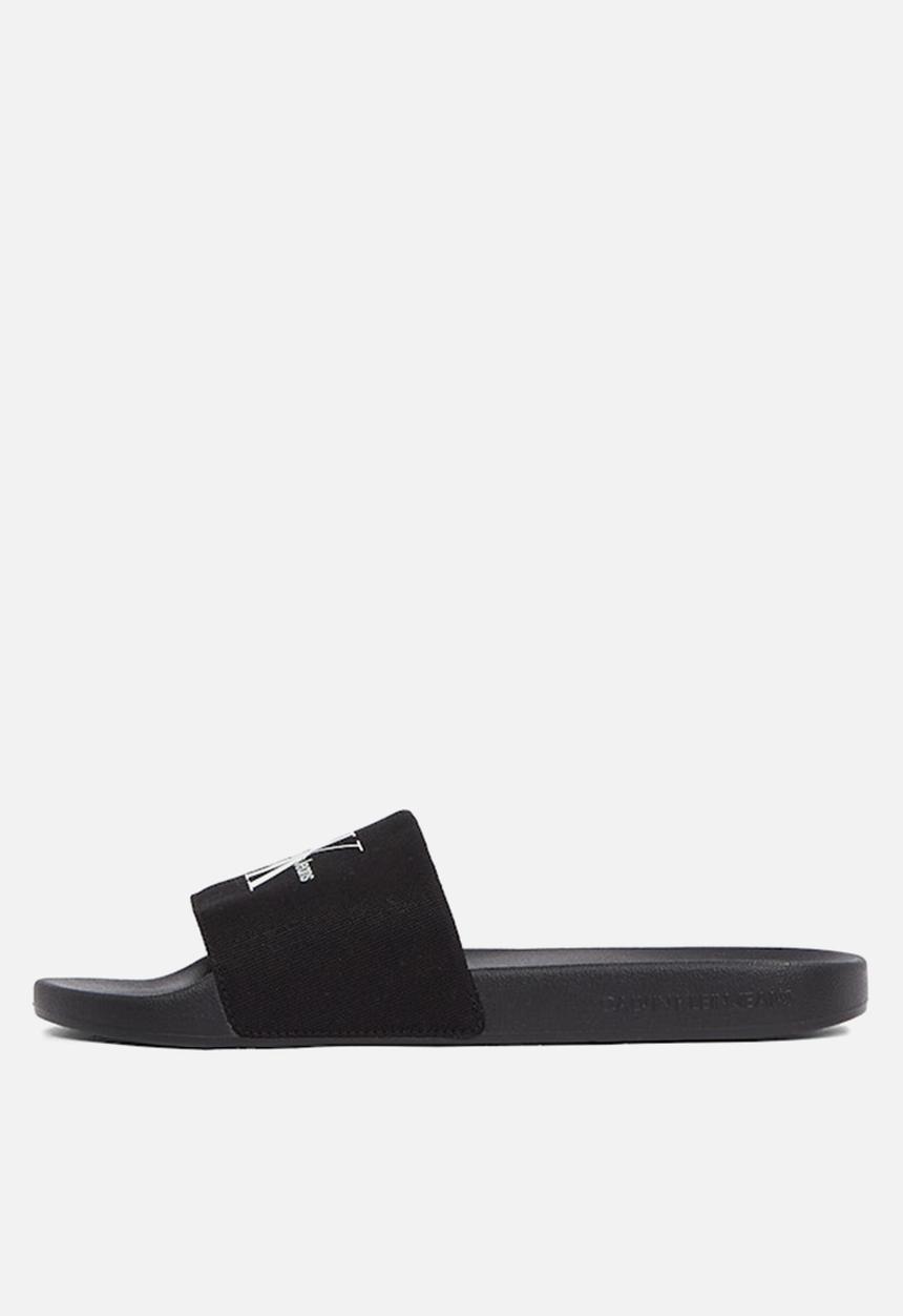 Calvin Klein - Slide monogram - black/bright white
