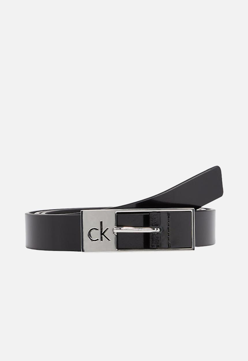Calvin Klein - Ck cut square buckle 2.0 shiny - pvh black