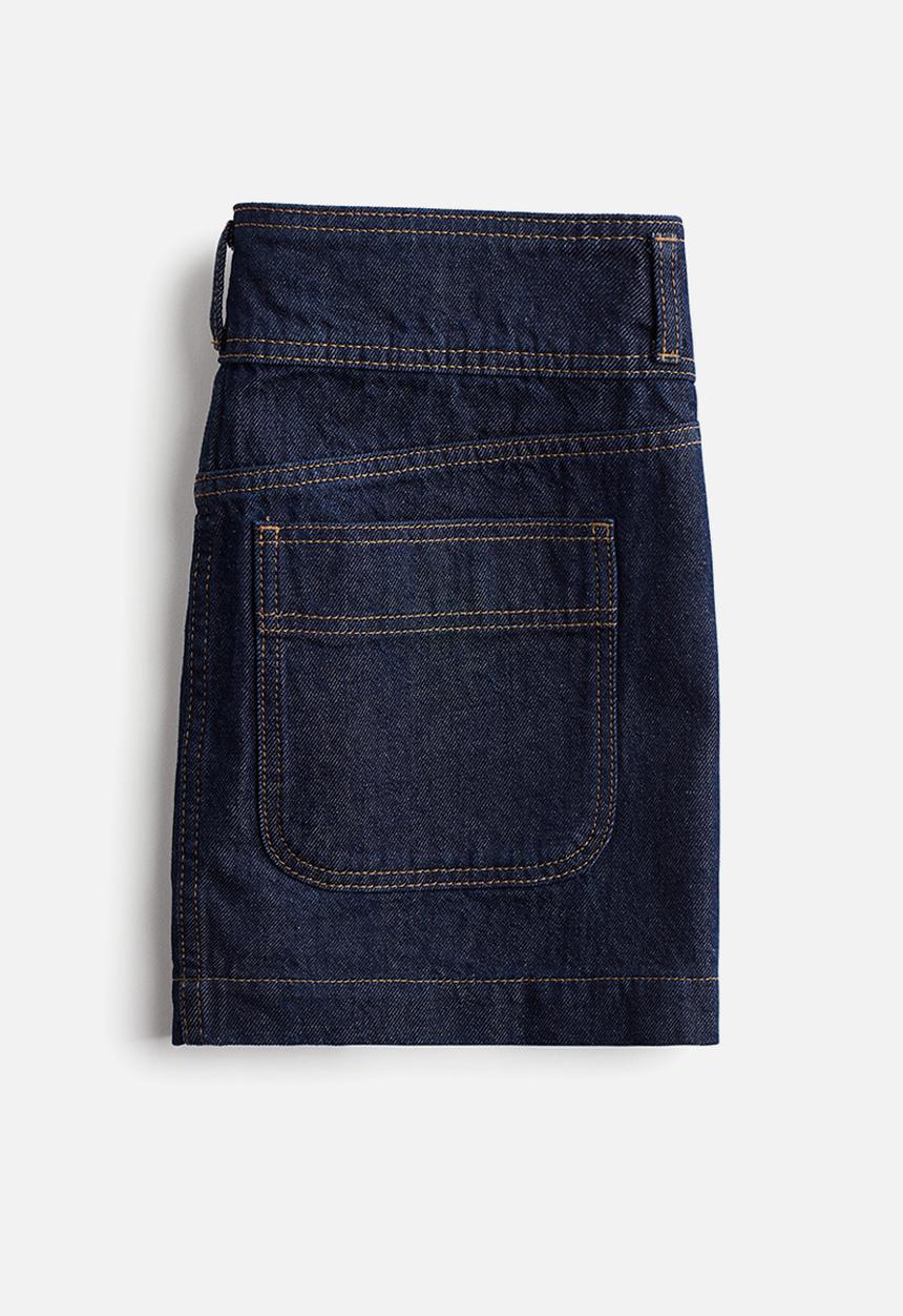 H&M - Mini skirt - dark denim blue