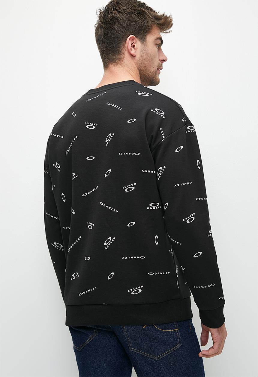 Oakley - Foundational Fleece Long Sleeve Crew 3.0 - Black Print