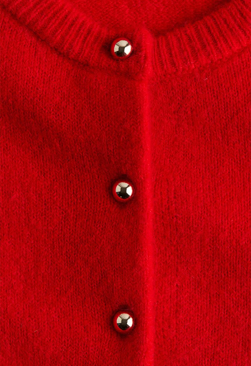 H&M - Knitted cardigan - red