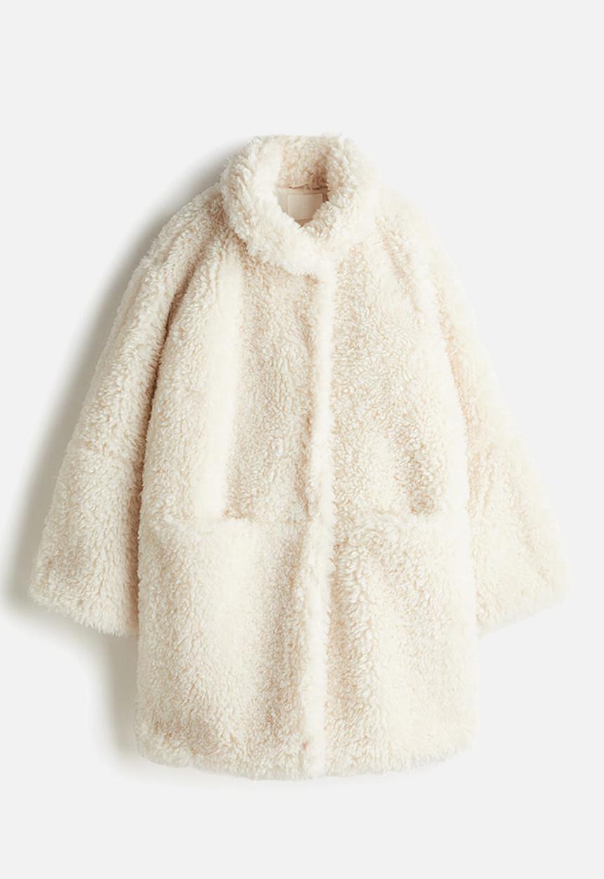 H&M - Fluffy coat - cream