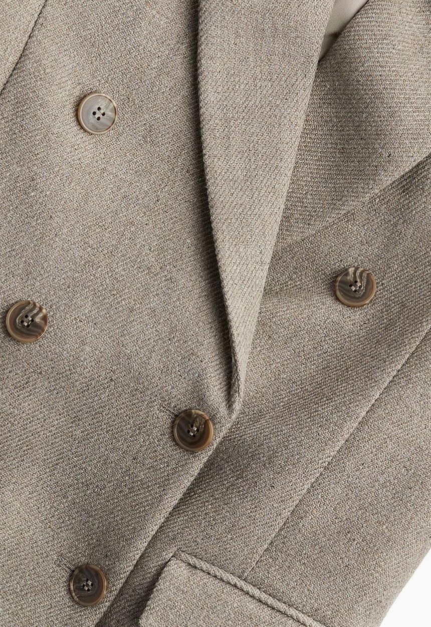 H&M - Oversized blazer - beige marl 