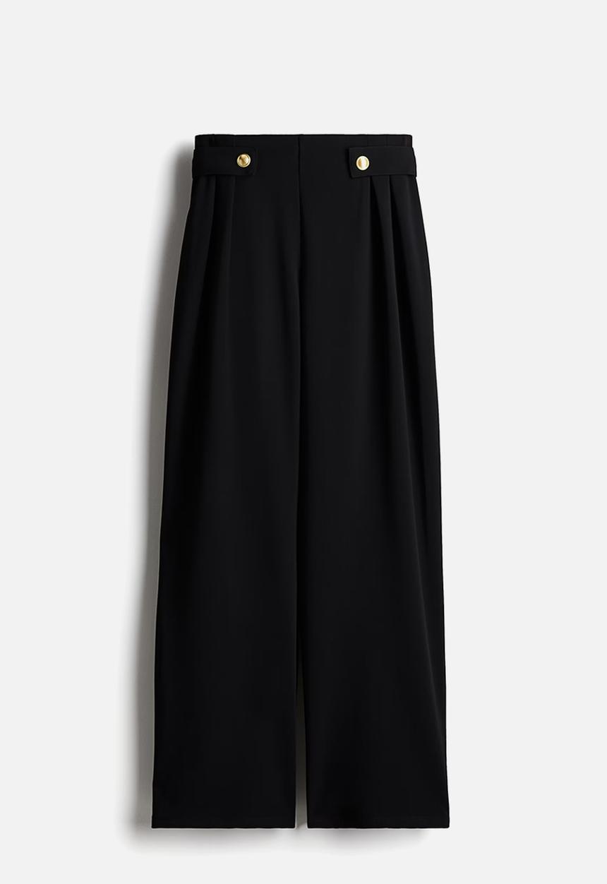 H&M - Tailored jersey trousers - black