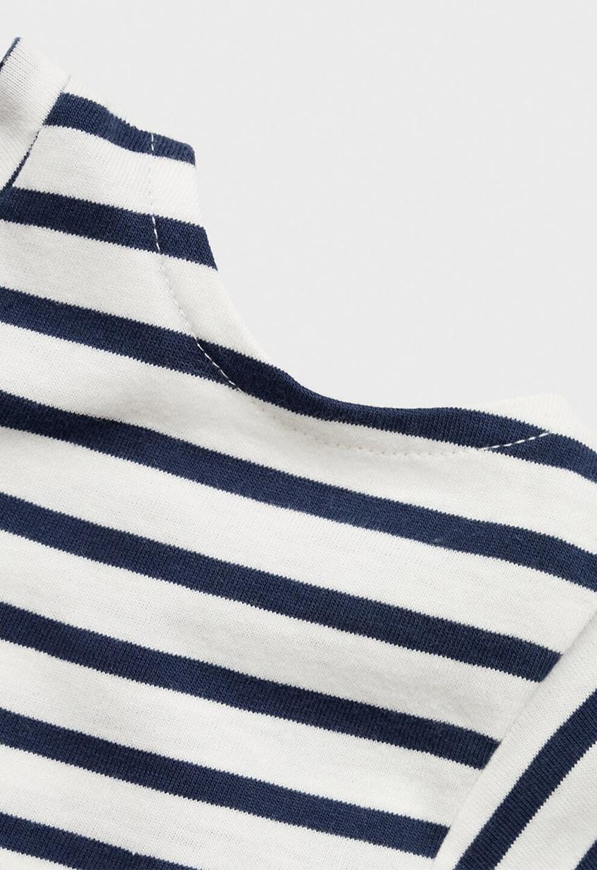 MANGO - T-shirt cutoutr - navy