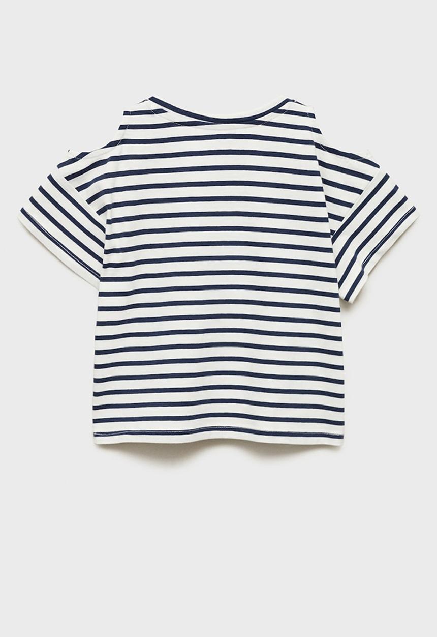 MANGO - T-shirt cutoutr - navy