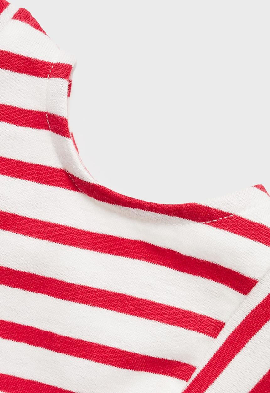 MANGO - T-shirt cutoutr - red