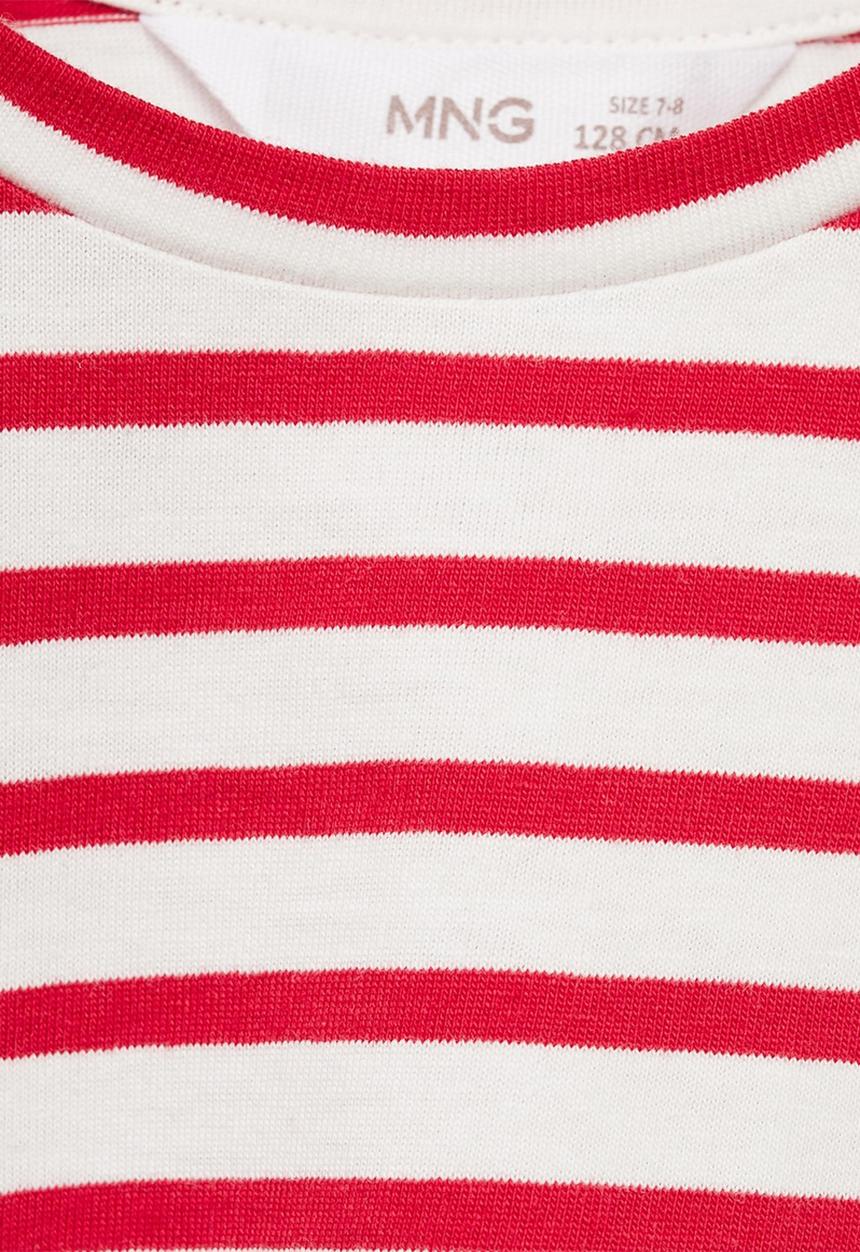 MANGO - T-shirt cutoutr - red