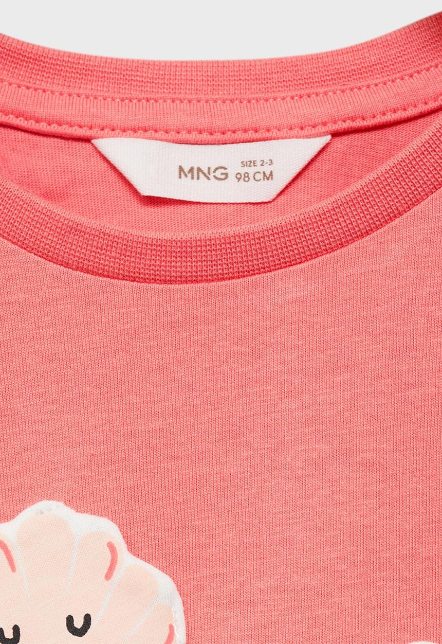 MANGO - T-shirt crab - bright red