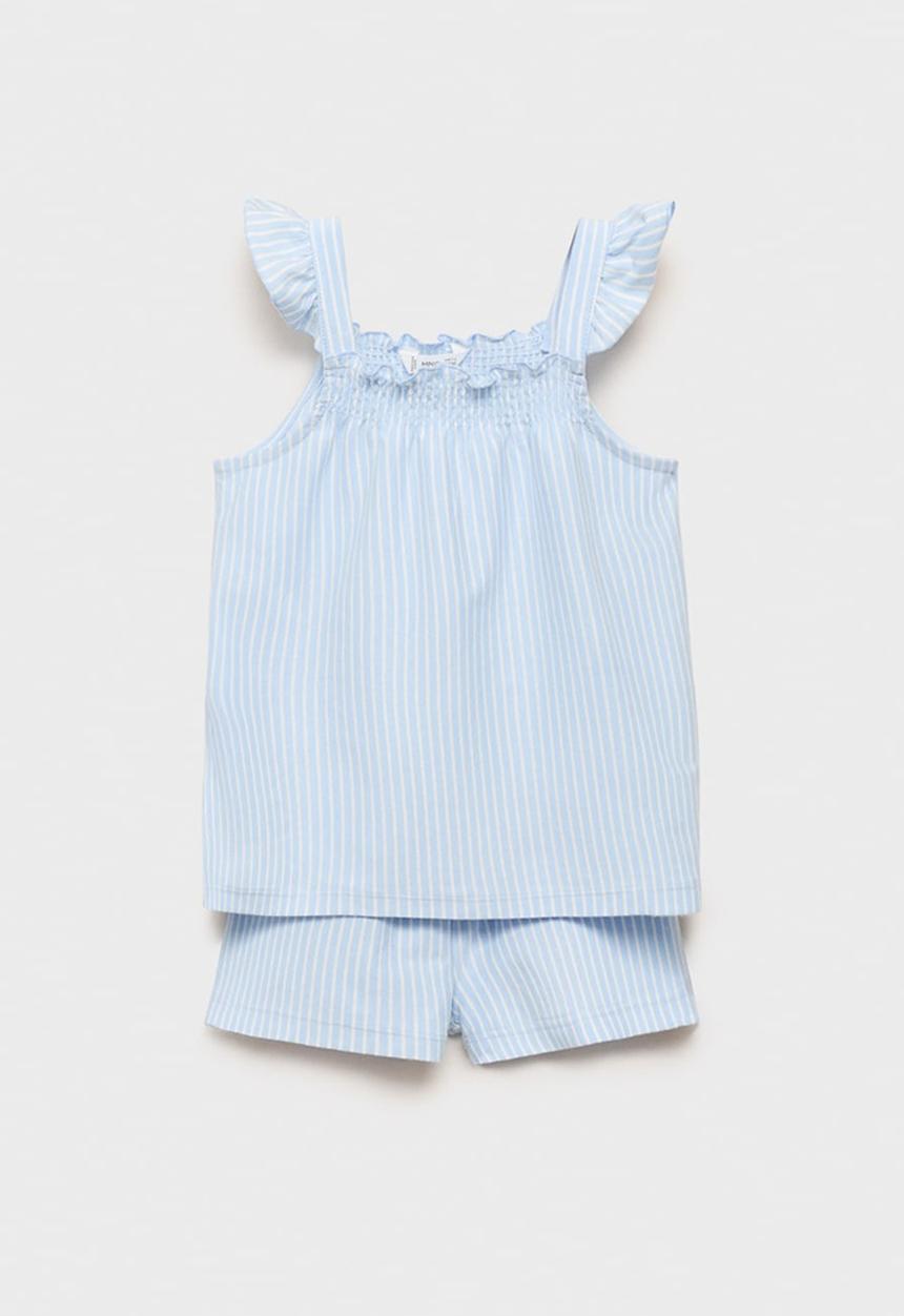 MANGO - Pyjama zulib - light pastel blue