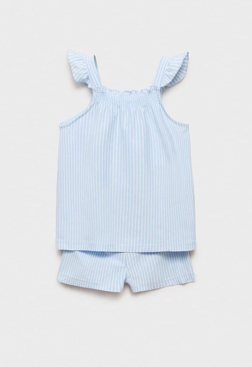 MANGO - Pyjama zulib - light pastel blue