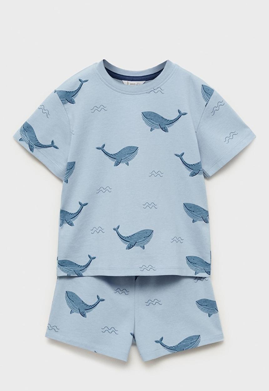 MANGO - Pyjama whale - medium blue