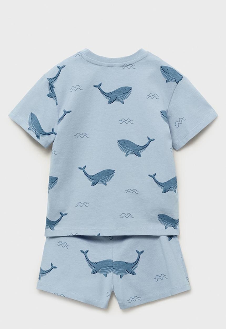 MANGO - Pyjama whale - medium blue