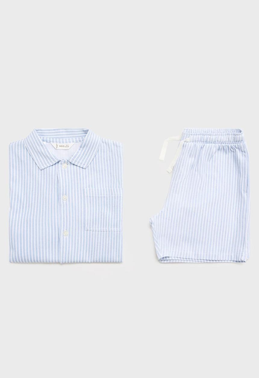 MANGO - Pyjama napb - light pastel blue