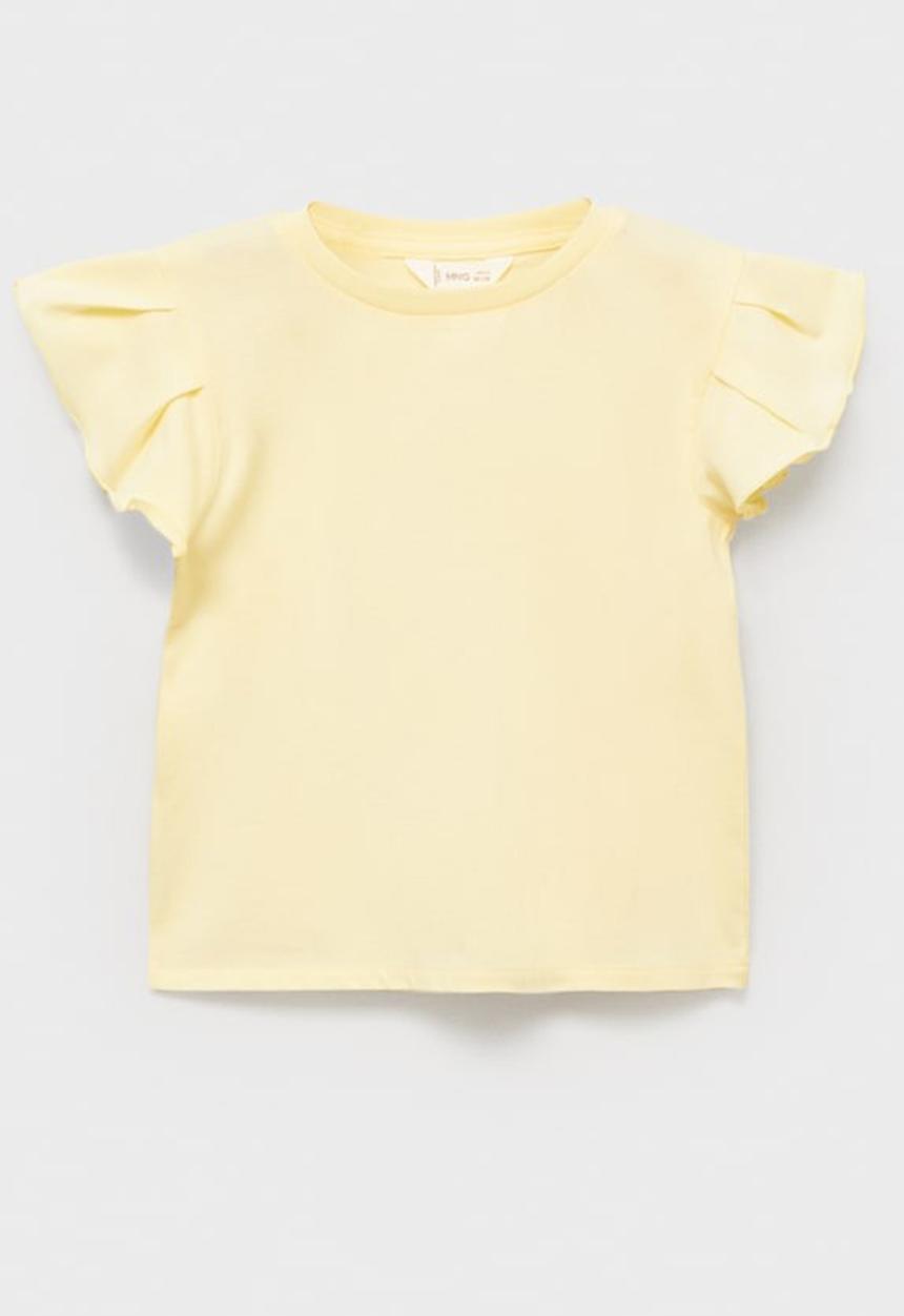 MANGO - T-shirt softb - light pastel yellow