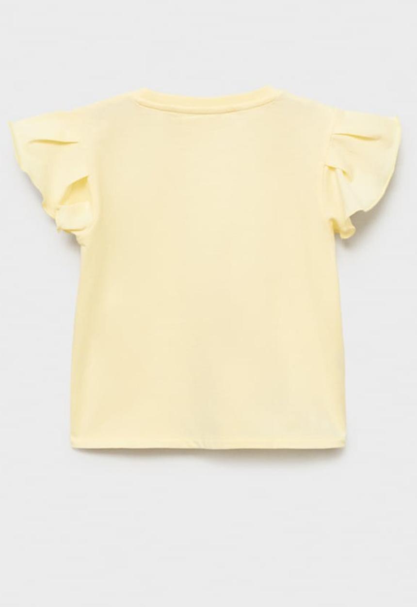 MANGO - T-shirt softb - light pastel yellow