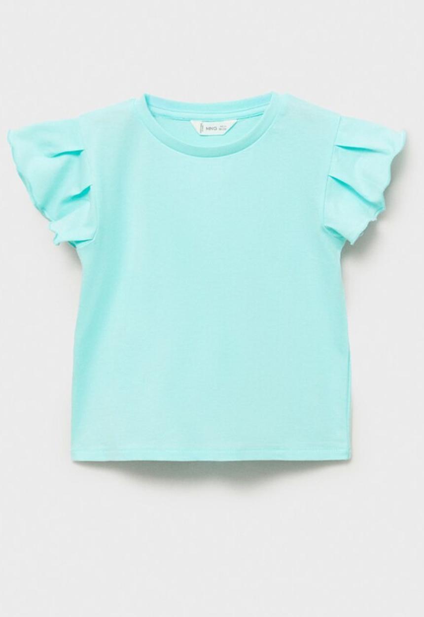 MANGO - T-shirt softb - turquoise aqua