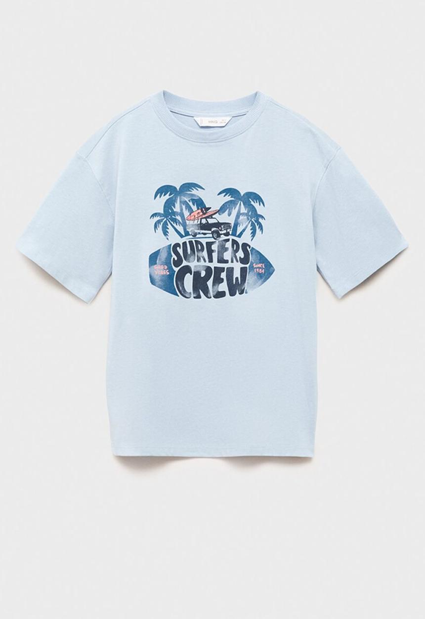 MANGO - T-shirt surfers - medium blue
