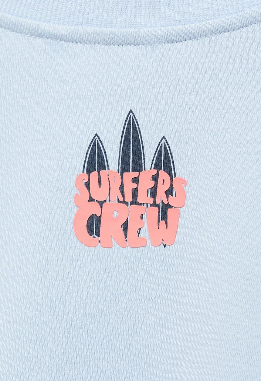 MANGO - T-shirt surfers - medium blue