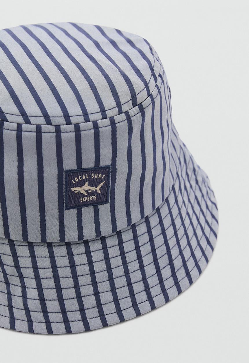 MANGO - Beanie shark - medium blue