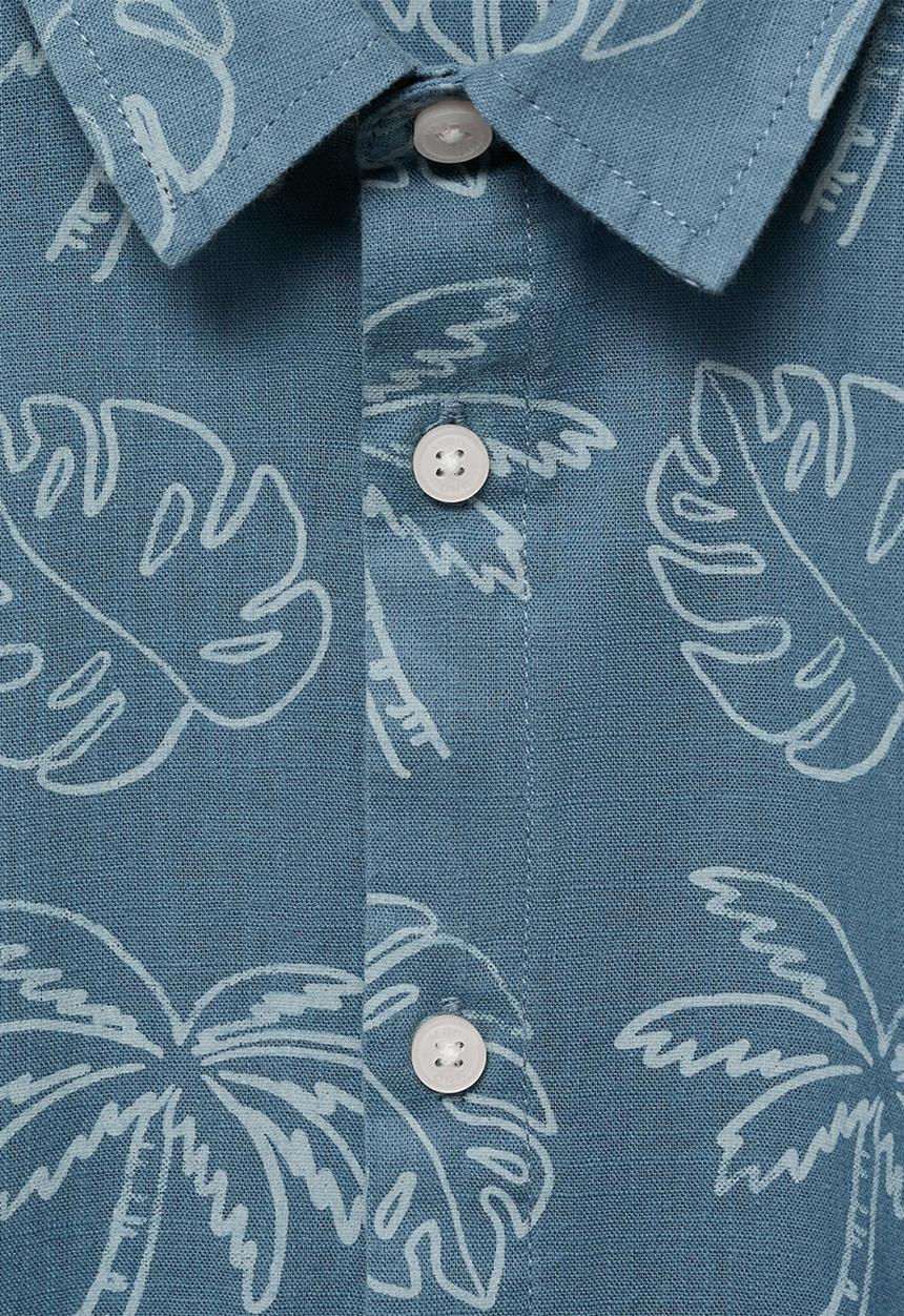 MANGO - Shirt fiji - medium blue