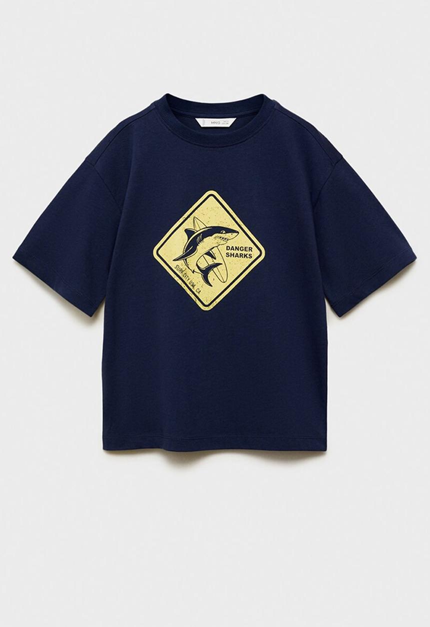 MANGO - T-shirt esen3 - navy