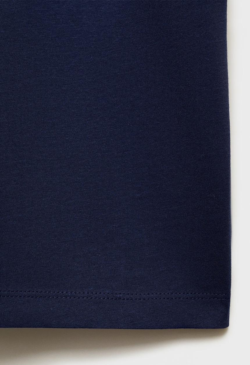 MANGO - T-shirt esen3 - navy