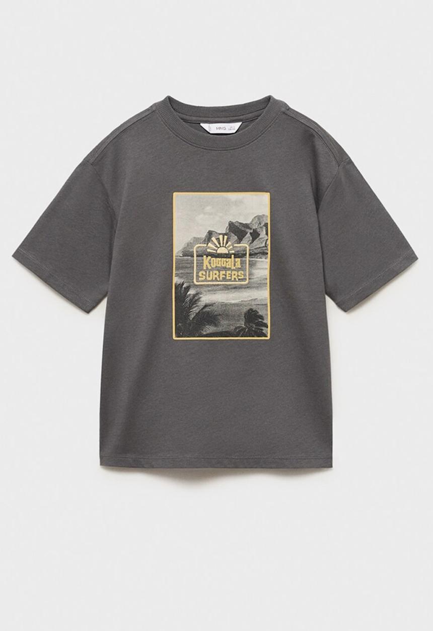 MANGO - T-shirt koggala - charcoal