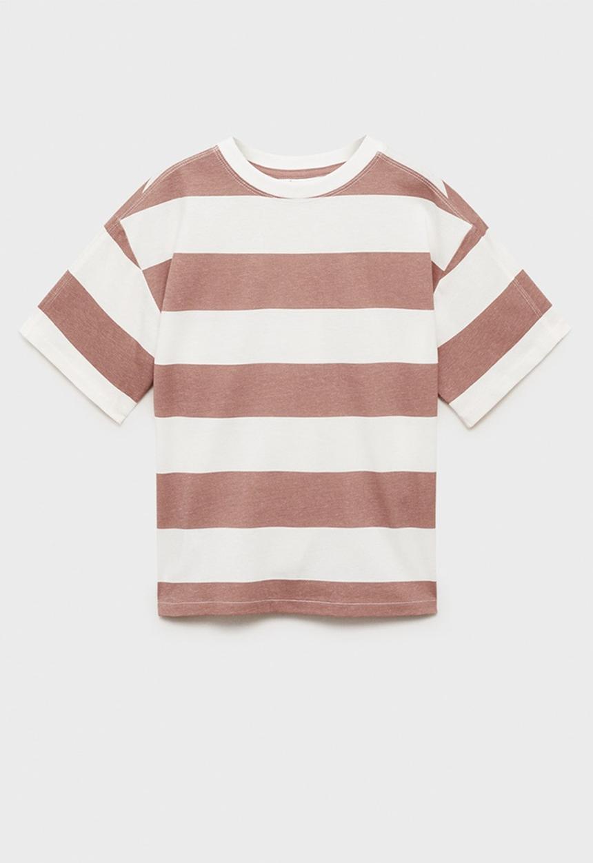 MANGO - T-shirt soder - light pastel pink