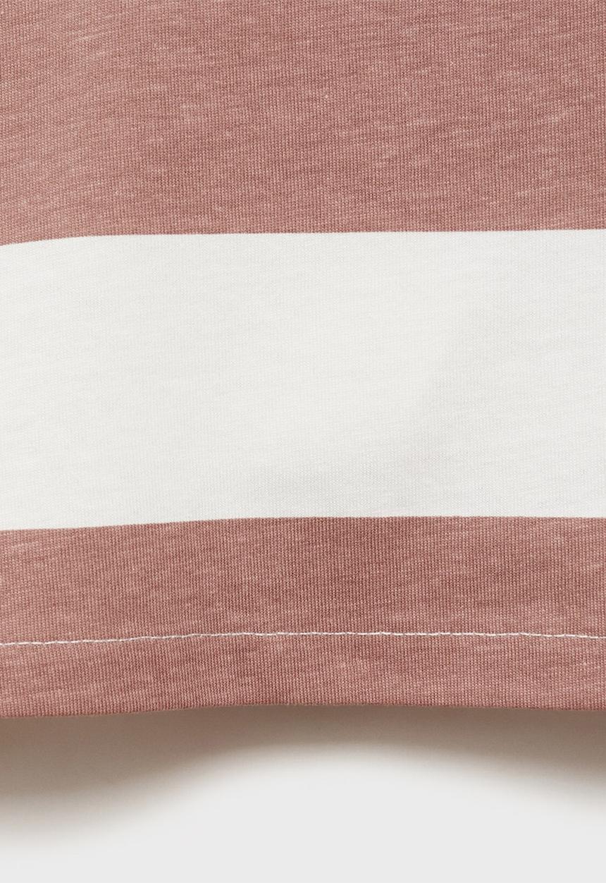 MANGO - T-shirt soder - light pastel pink