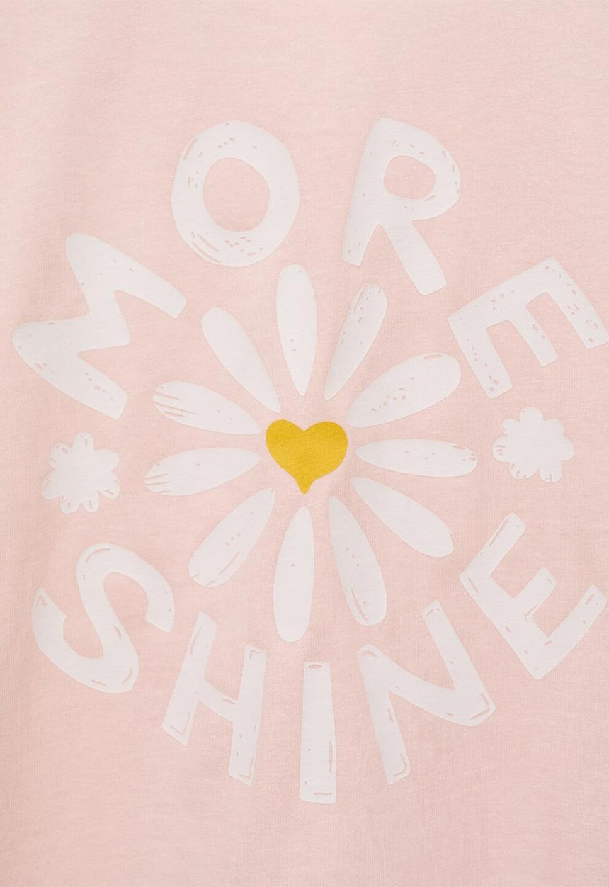 MANGO - T-shirt shine - light pastel pink