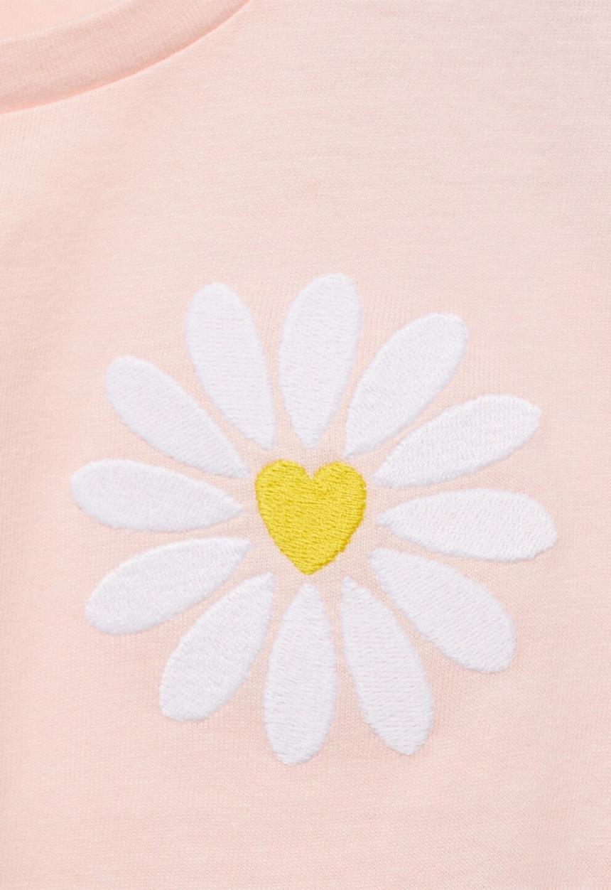 MANGO - T-shirt shine - light pastel pink