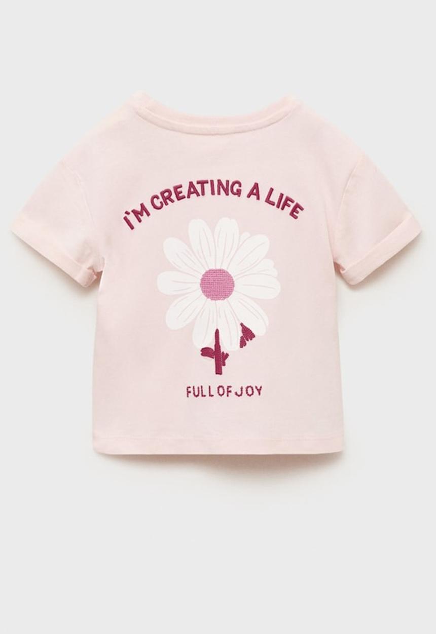 MANGO - T-shirt joy - pink