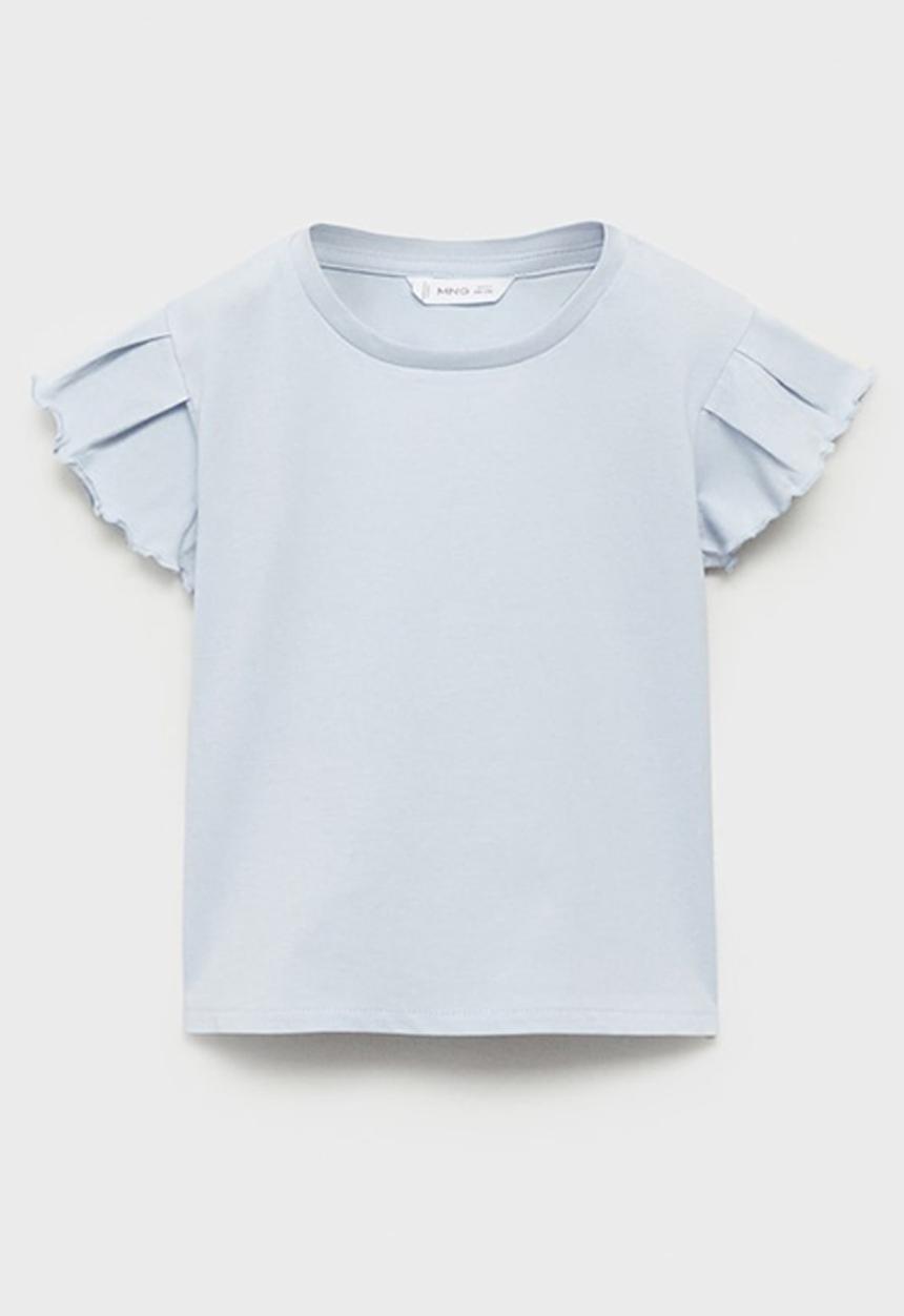 MANGO - T-shirt softb - light pastel blue