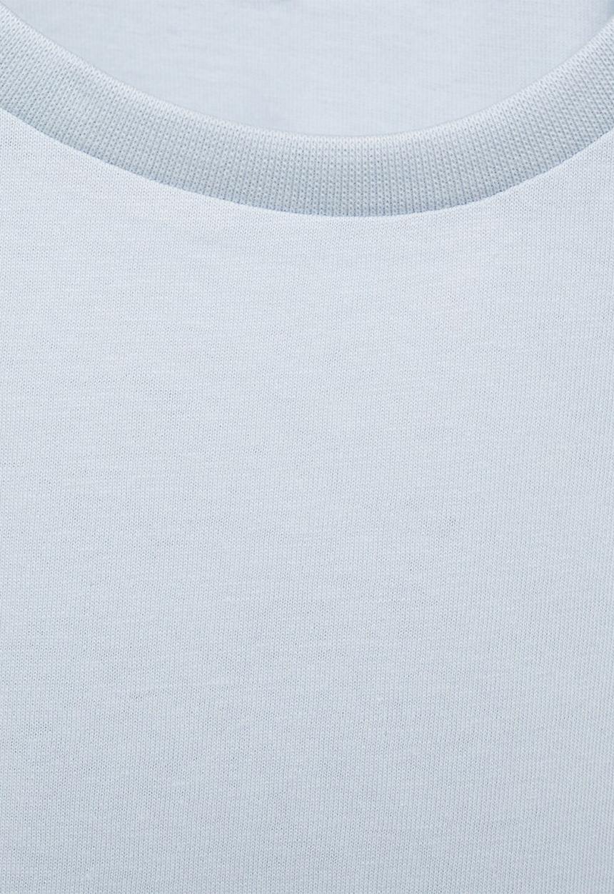 MANGO - T-shirt softb - light pastel blue