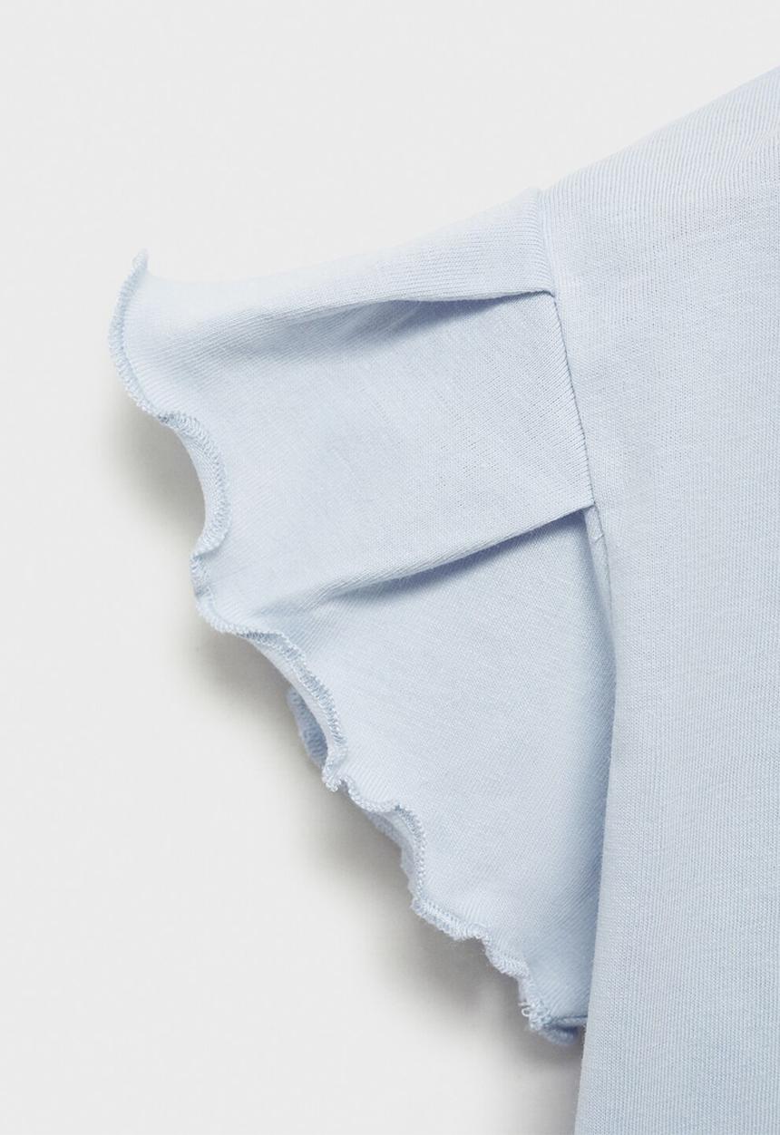 MANGO - T-shirt softb - light pastel blue