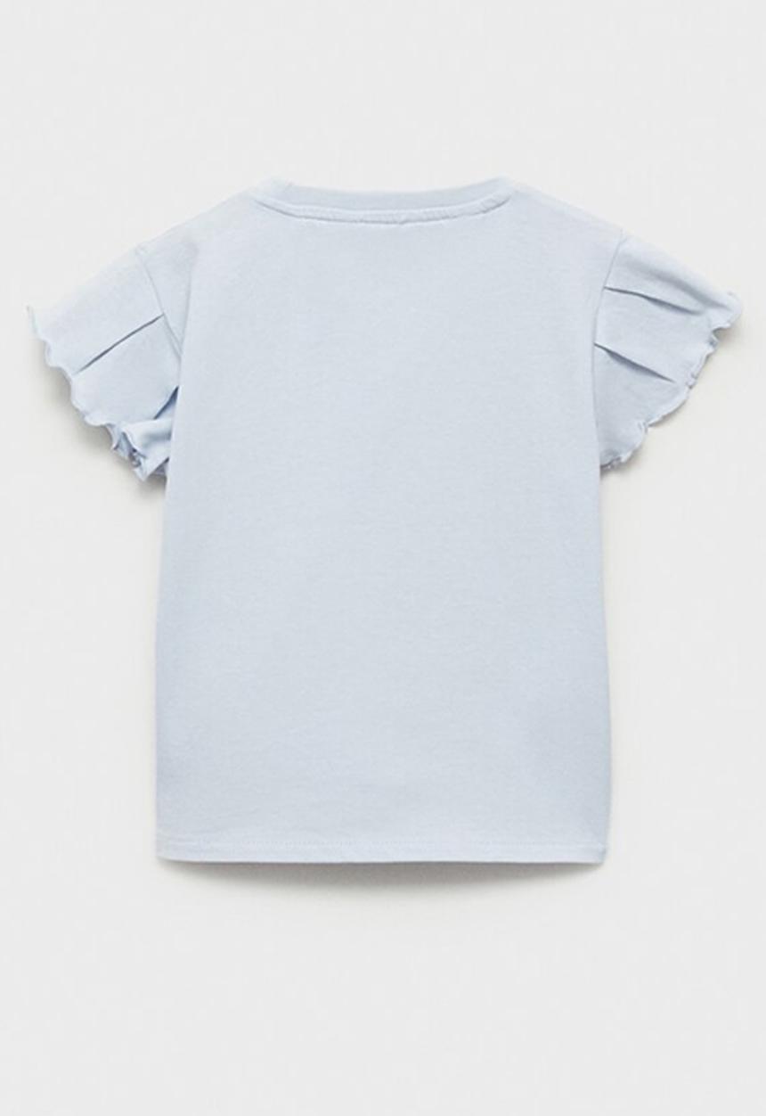 MANGO - T-shirt softb - light pastel blue