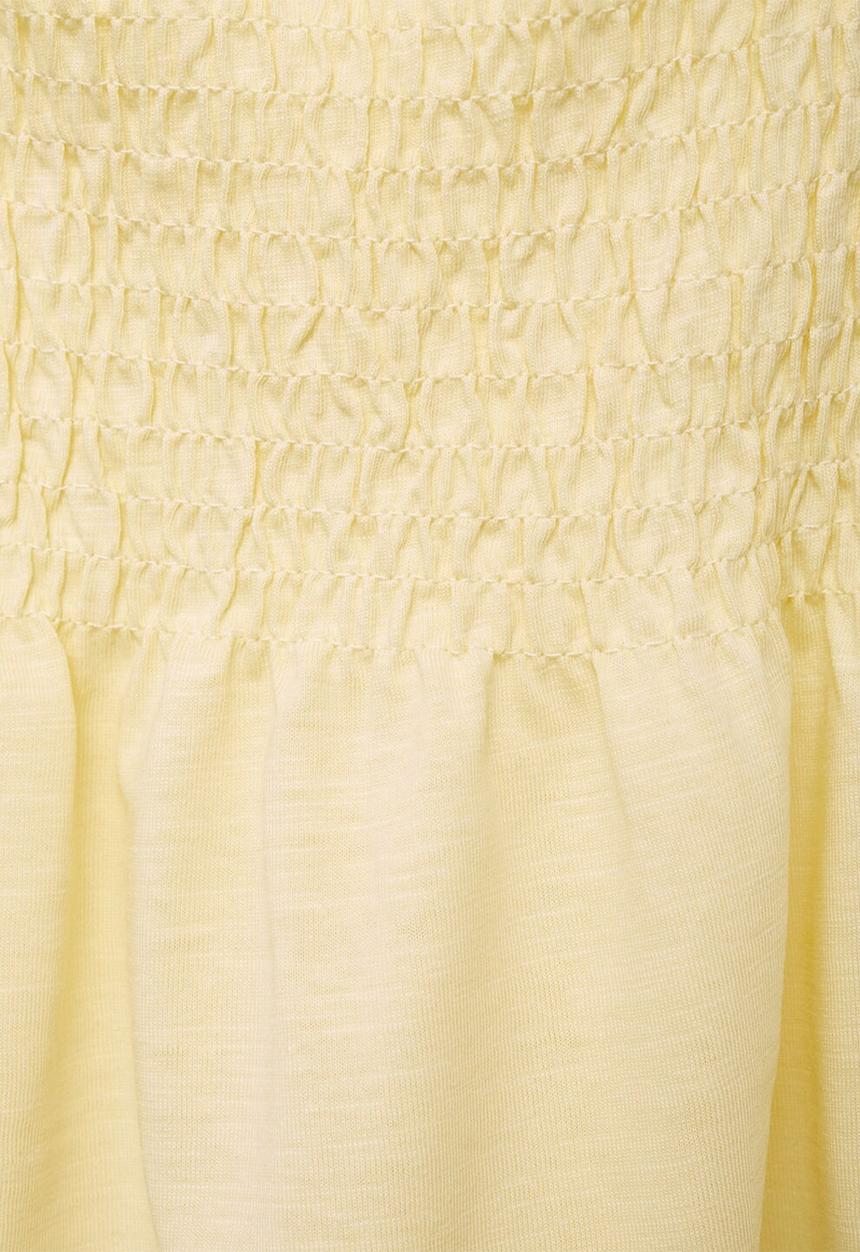 MANGO - T-shirt playa - light pastel yellow