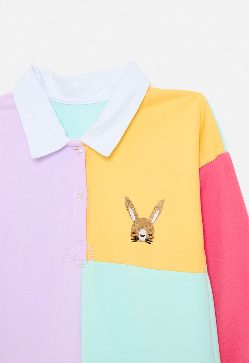 Pop Candy - Colour block golfer dress - multi