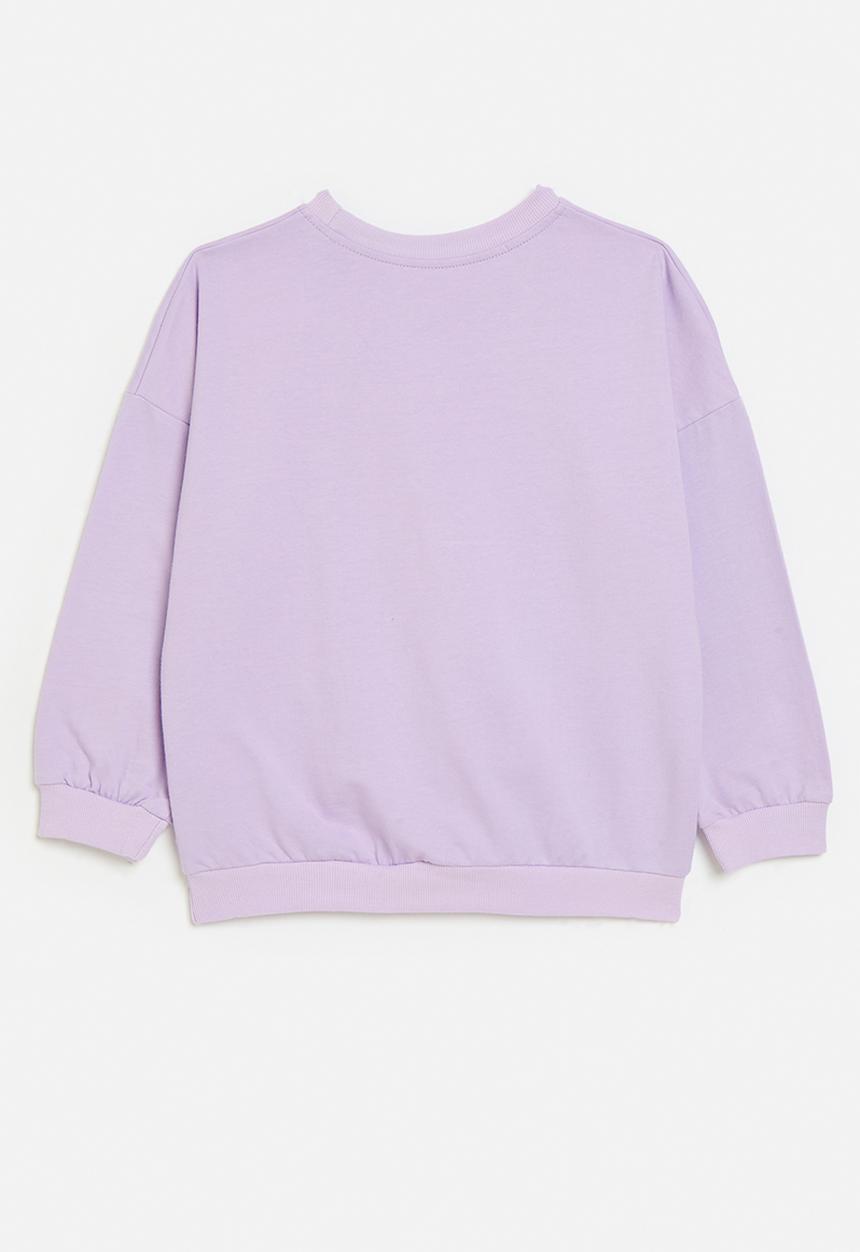 Pop Candy - Floral print sweat top-lilac