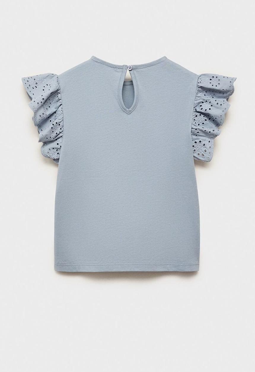 MANGO - T-shirt cotta - light/pastel blue
