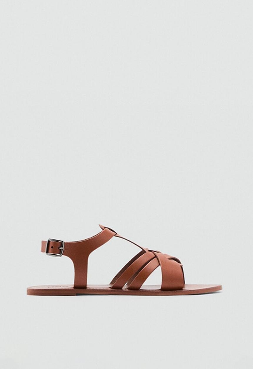MANGO - Sandals aura - medium brown