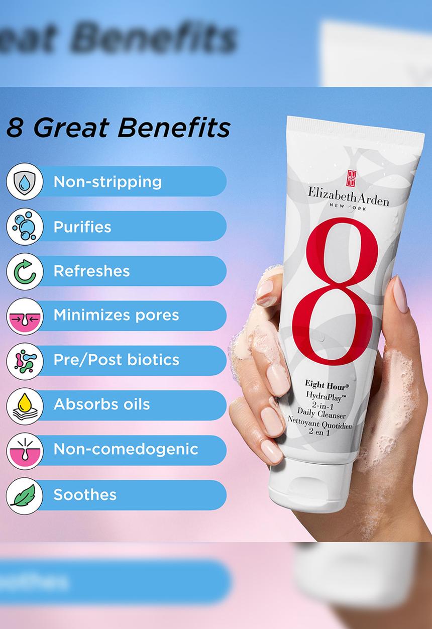 Elizabeth Arden - Eight Hour® HydraPlay™ 2-in-1 Daily Cleanser