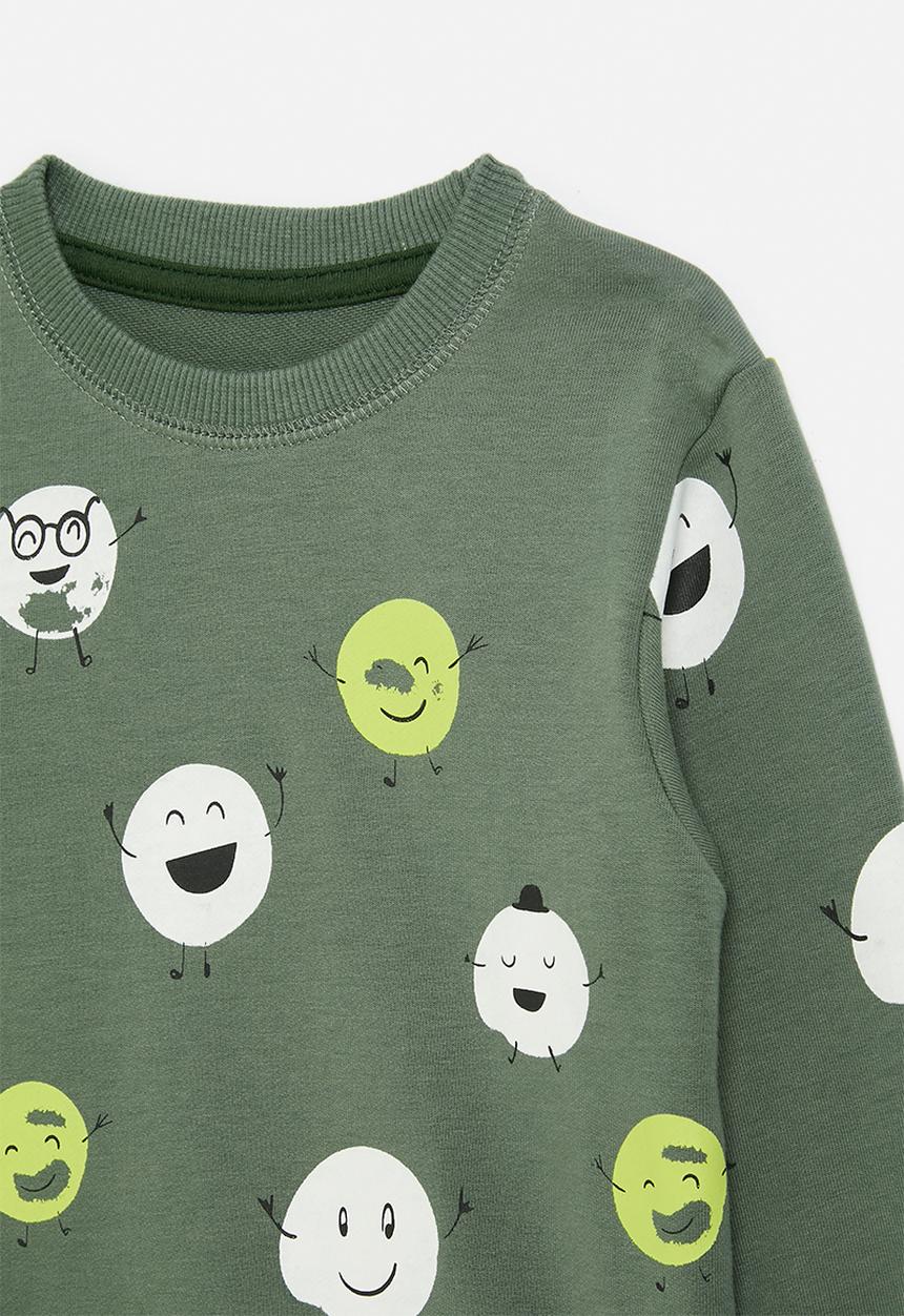 Pop Candy - Printed sweat top - green