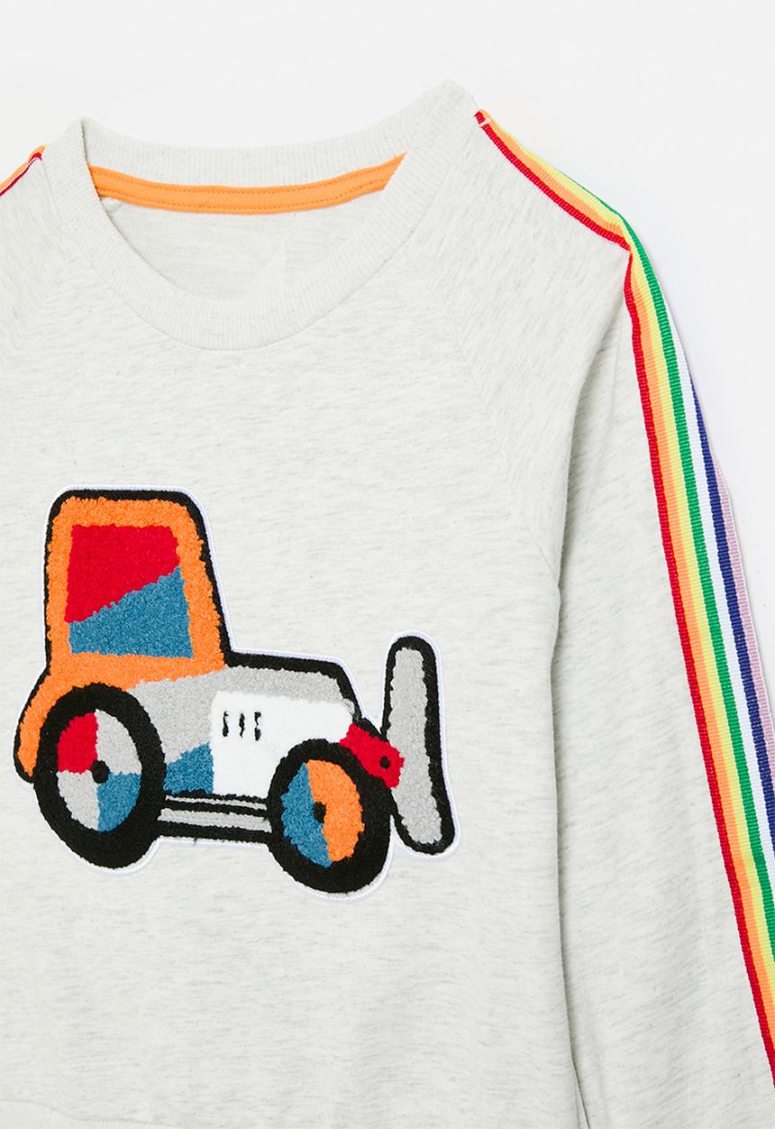 Pop Candy - Applique sweat top - grey