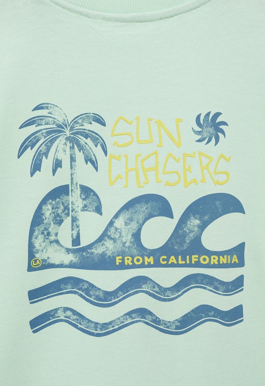 MANGO - T-shirt chasers - light/pastel green