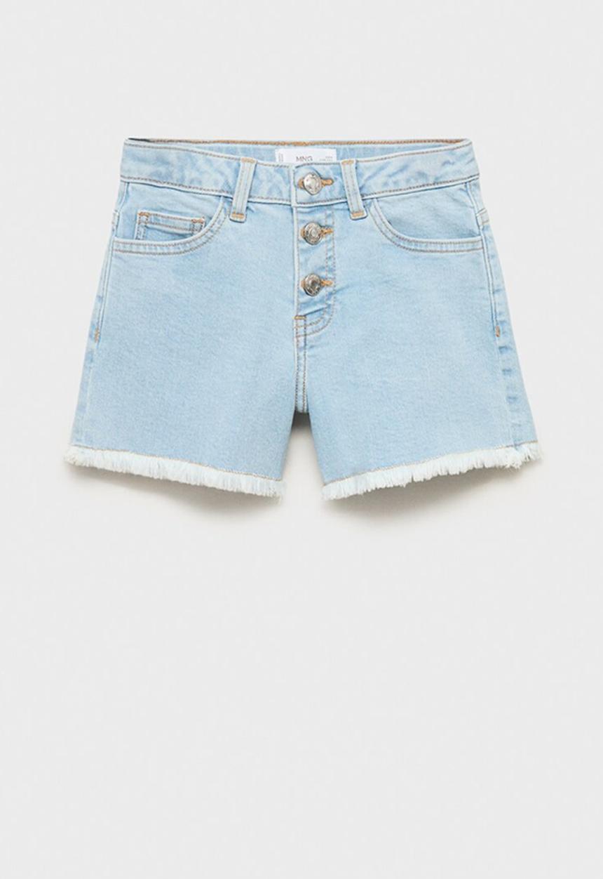MANGO - Shorts patri - open blue