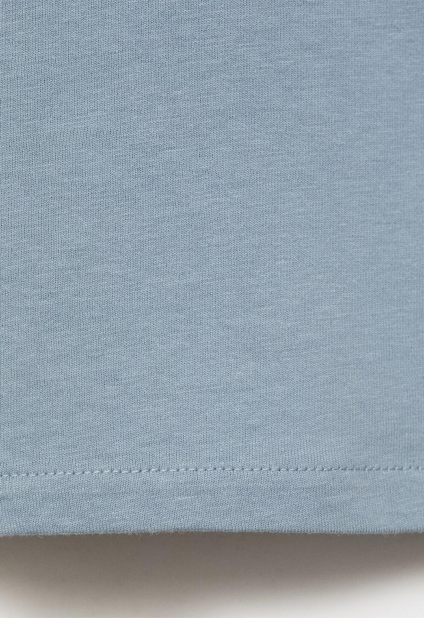 MANGO - T-shirt oasis - medium blue