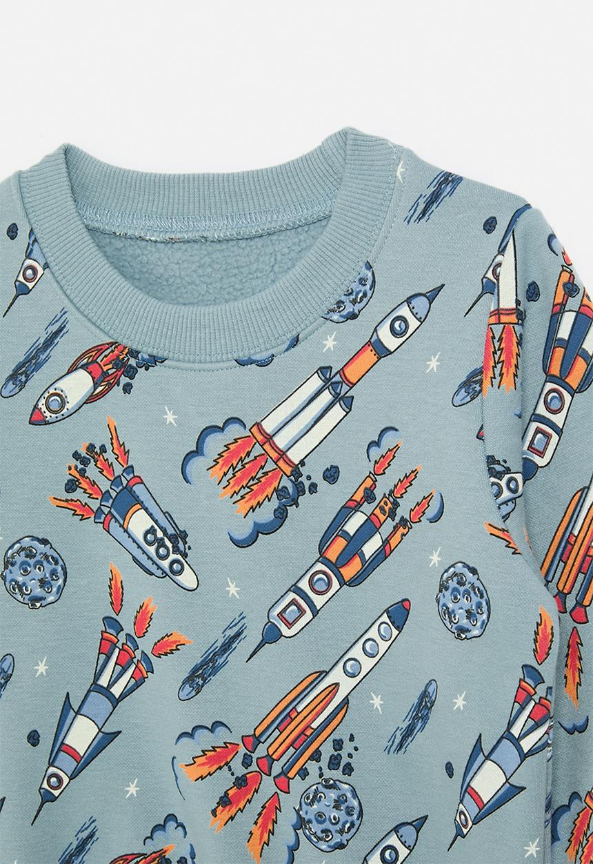 Pop Candy - Printed sweat top - light blue