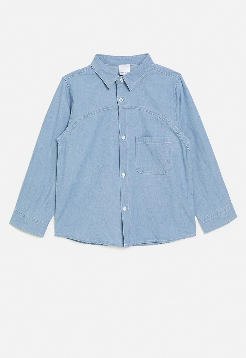 Pop Candy - Denim Shirt -stone wash